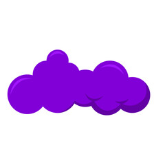 Cartoon Purple Cloud Illustration