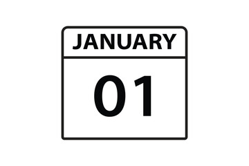 JANUARY 5 date on calendar design. Calendar Icon , banner, label, button, calendar vector date monthly graphic design sign,


