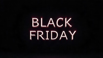 Obraz premium c Black Friday design for advertising, banners, leaflets and flyers., Black Friday typography banner. Black Friday modern linear typography text illustration, created with generative ai