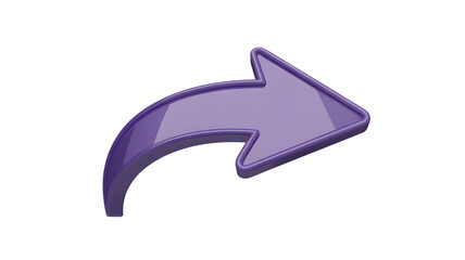 A purple curved arrow pointing to the right on a black background indicating direction or navigation