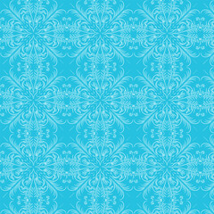vector seamless pattern with snowflakes