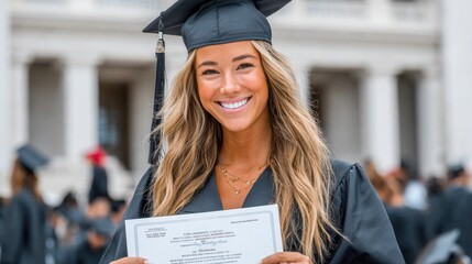 Happy Graduate with Diploma