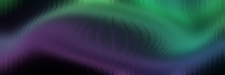 Abstract Blurred Background with Green and Purple Hues Soft Gradient and Vertical Lines Creates a Dreamy Ambiance