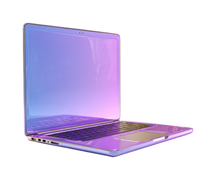 Laptop showcase technology digital modern PNG, isolated on transparent background - Powered by Adobe