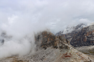 The beauty of the Dolomites shines even on a rainy day