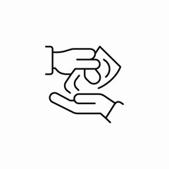 cash money transaction icon sign vector
