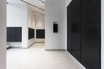 Obraz premium mailboxes in the lobby of an apartment building