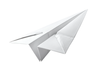 Paper plane flight challenge space fun creative PNG, isolated on transparent background