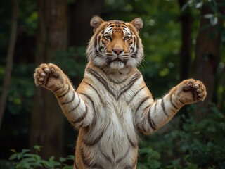 Obraz premium tiger in the zoo