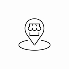 local store location icon sign vector