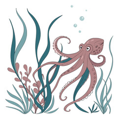 vector illustration of an abstract floral pattern