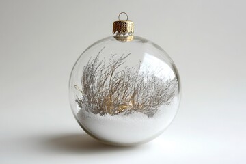 Xmas ornaments Glass ball with snow inside