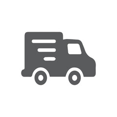 Delivery Truck Icon Simple, Modern Design for Logistics and Shipping