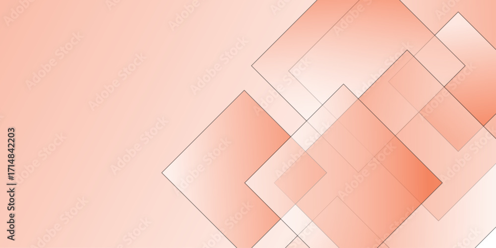 Fototapete modern and minimalistic soft red or white gradient color abstract background. abstract soft red geom