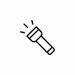 illuminated flash light beam icon icon sign vector