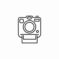 instant camera photograph icon sign vector