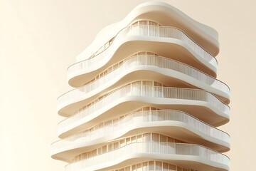 3d architecture modern building and city model