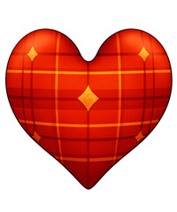 Plaid Heart Love