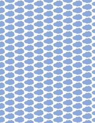 Seamless Cloud Pattern: Light Blue Sky Design