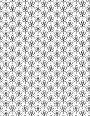 Floral Pattern Background - Repeating Flower Design, Minimalist