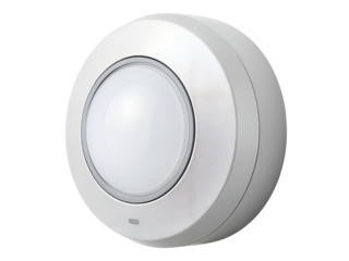 White motion sensor isolated on transparent background