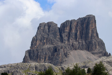 Rock formations in Dolomites, Italy