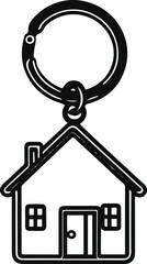 Black bold outline with white background, Black bold outline with white background, Outline of mountain range reflected in lake, mirror view 2