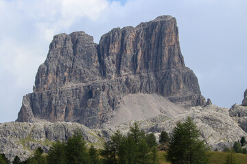Amazing rock formation in Dolomite mountains