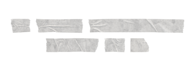 ecommerce white tape accents for product cards and banners
