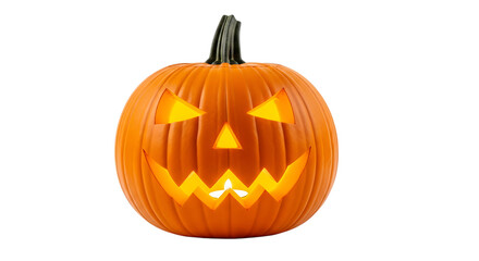 Halloween pumpkin jack o lantern carved face spooky scary october autumn holiday decoration celebration 100 transparent background