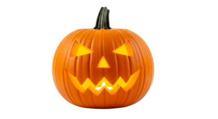 Halloween pumpkin jack o lantern carved face spooky scary october autumn holiday decoration celebration 100 transparent background