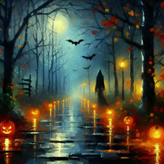 halloween greeting card