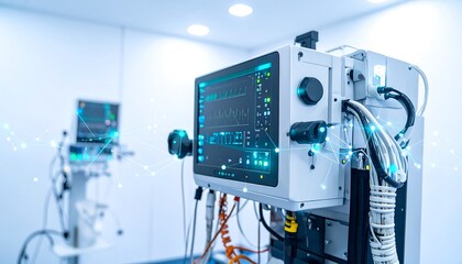 Medical equipment in a modern clinic