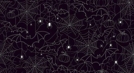 halloween seamless pattern