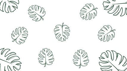 Tropical Leaf Pattern Background