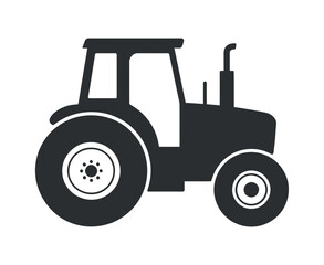 Tractor Icon Vector Illustration for Agriculture and Farming Equipment