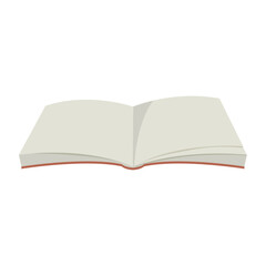 Open Book Illustration Blank Pages Ready for Your Text