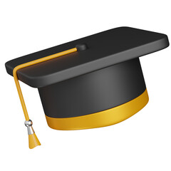 Graduation Caps 3D Render