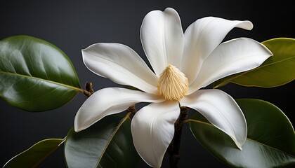 Obraz premium White Blossom Of A Magnolia Stellata