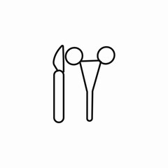 surgical instruments tools icon sign vector