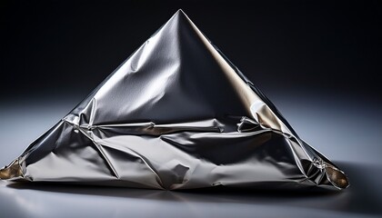 A Piece Of Foil Is Folded Into A Triangle