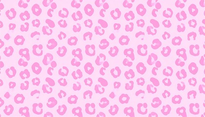 Delicate Pink Leopard Print Pattern