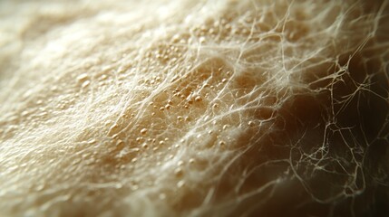 Obraz premium Super-detailed macro shot of human skin, high-resolution pores, fine hair visible, natural lighting emphasizing texture. --ar 16:9 --stylize 750 --v 6.1 Job ID: ae5648af-fc06-4a15-9787-6fd25ec464e3
