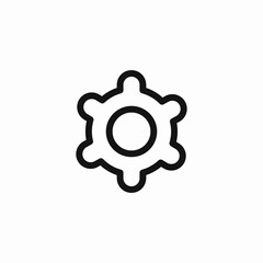 gear settings icon icon sign vector