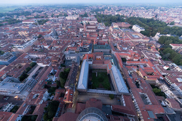 Novara, Italy, panorama from the top