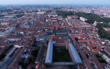 Obraz premium Novara, Italy, panorama from the top