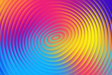 A captivating concentric ripple pattern bursts with vibrant colors, creating a visually stunning and dynamic abstract background for creative projects