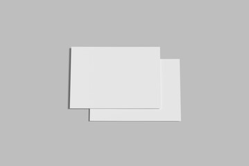 a5 landscape flyer blank mockup