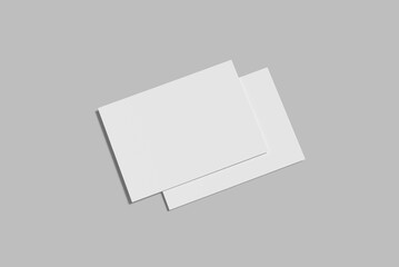 a5 landscape flyer blank mockup