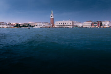 Venice panorama, skyline of the city, Campanile di San Marco